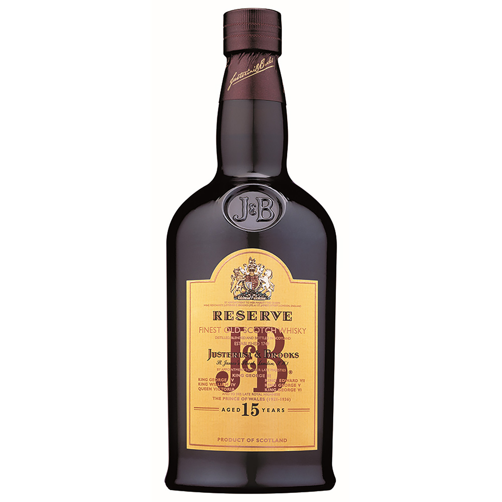 Whisky Blended J&B Reserve 15 Anos 70Cl