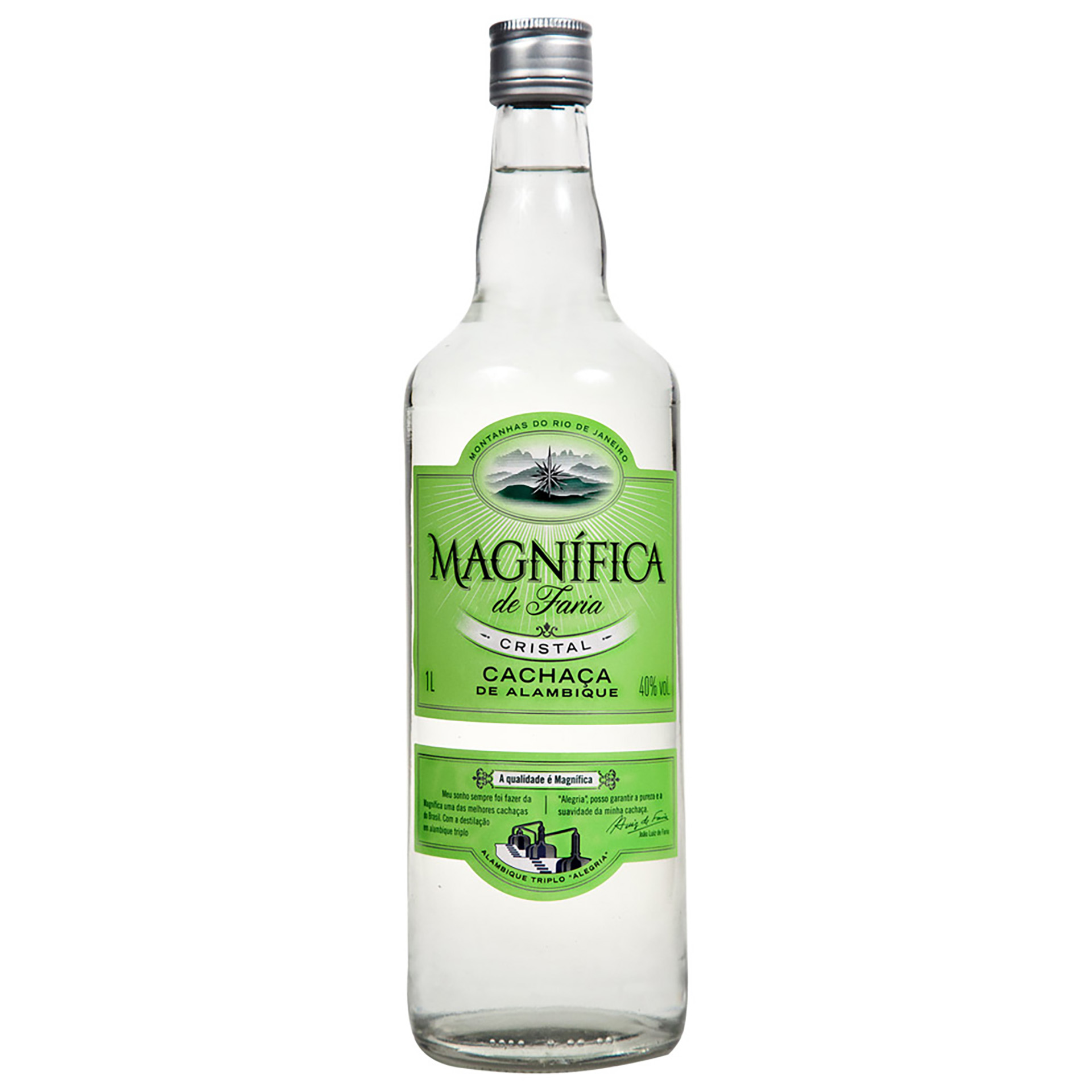 Cachaça Magnífica Cristal 100Cl 40%