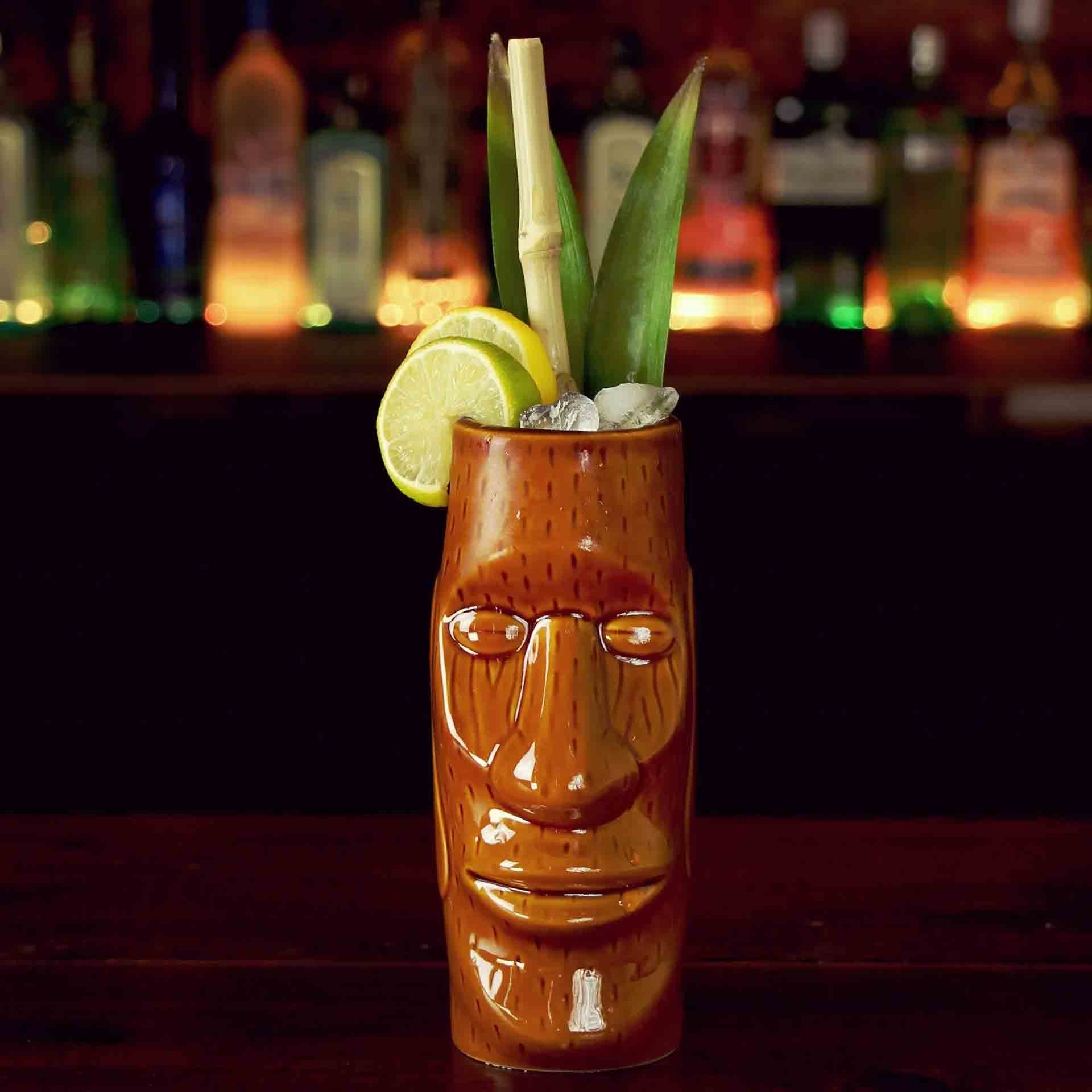 Ceramic Easter Islander Tiki Mug 450Ml