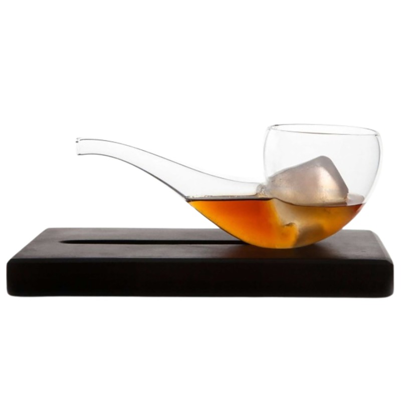 Pipe Cocktail Glass & Marble Support 10Cl