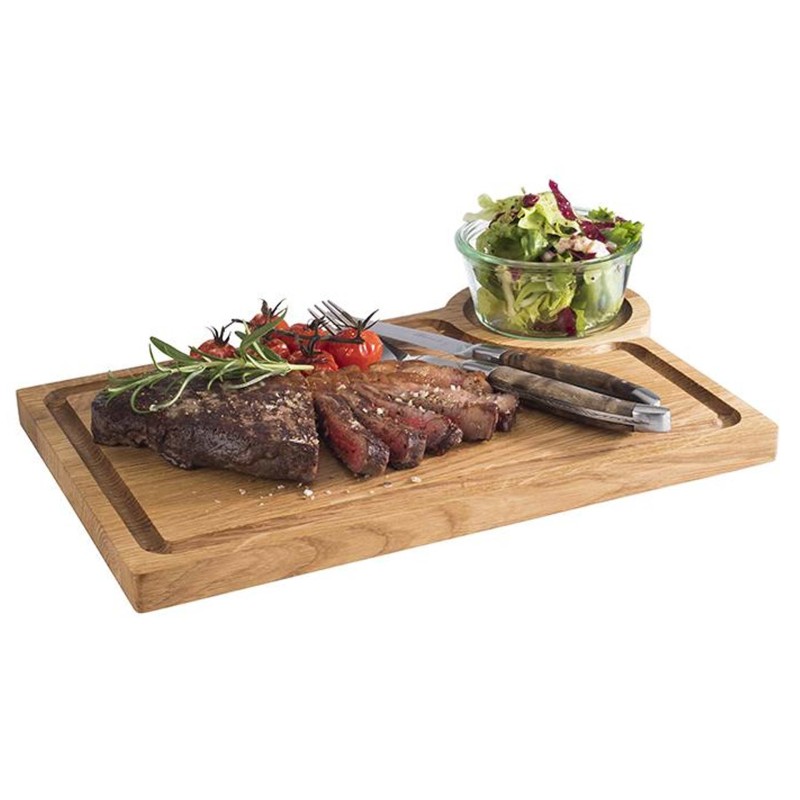 Oak Wood Serving Board 37X25X2Cm
