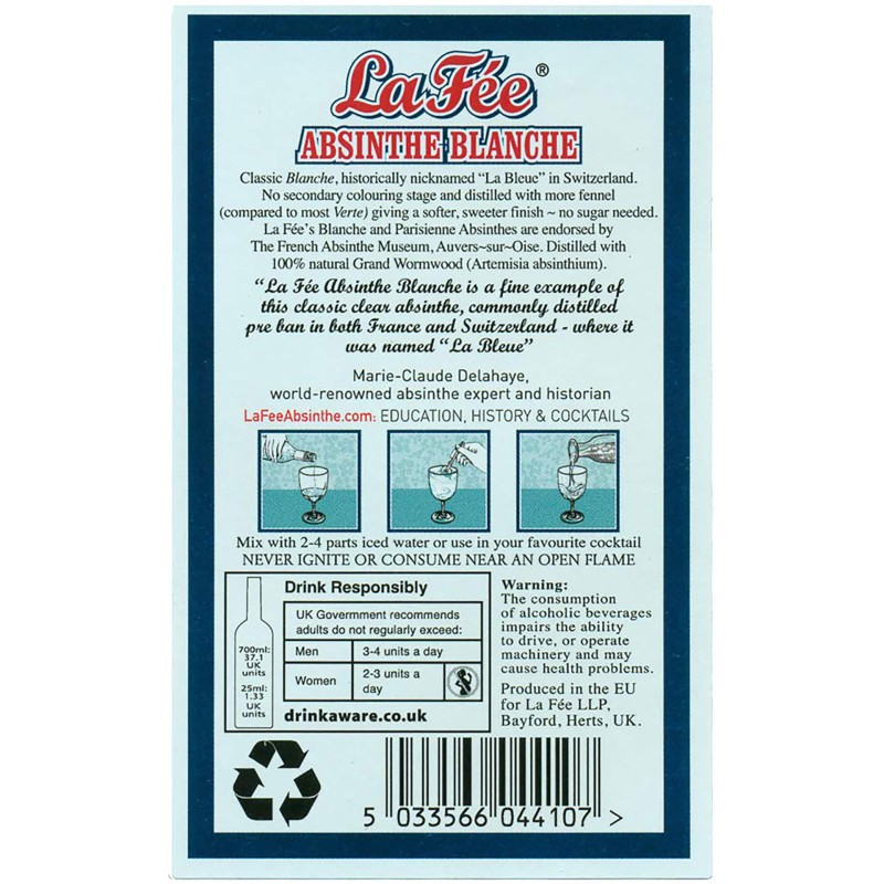 Absinto Branco La F�e 70Cl