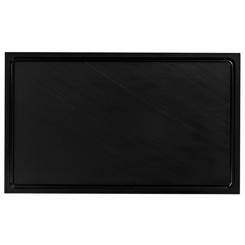 T�bua De Corte Preta 50X30X2Cm Antiderrapante