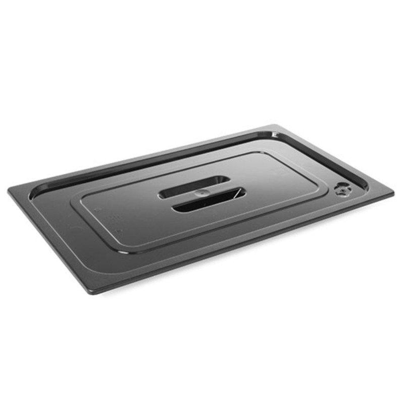 Lid For Gn 1/2 Container Black Polycarbonate 325X265Mm 862926