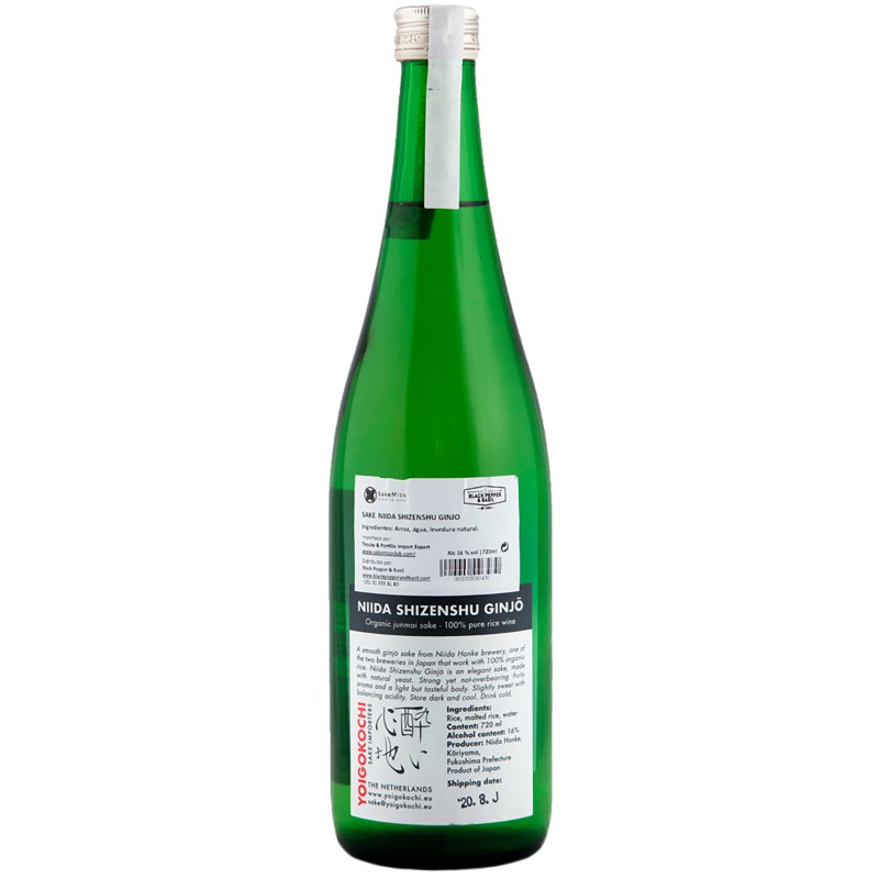Sake Niida Shizenshu Ginjo 16% 72Cl