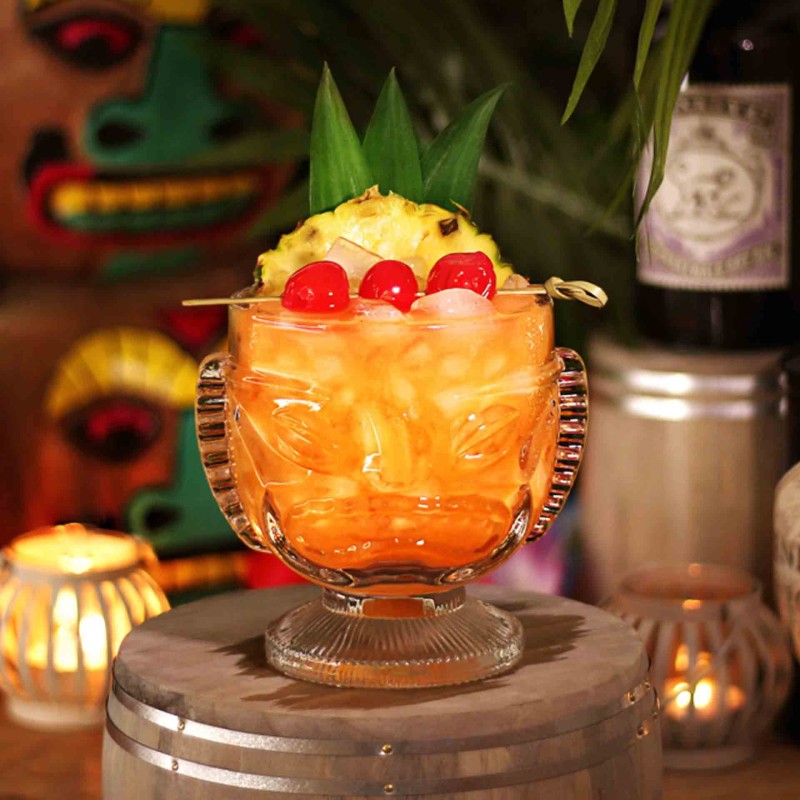 Glass Tiki Cup 41,4Cl Glass Tiki Cup 41,4Cl
