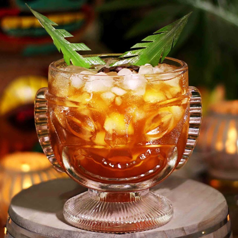 Glass Tiki Cup 41,4Cl Glass Tiki Cup 41,4Cl