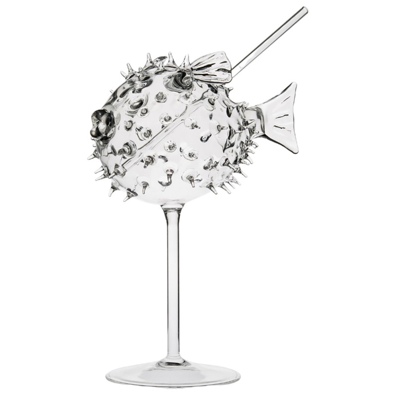 Cocktail Glass Fugu 25Cl W/ Straw