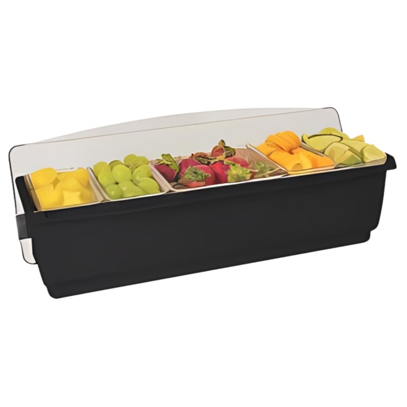 Deep Condiment Holder Plastic 6 Parts