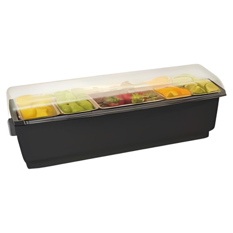 Deep Condiment Holder Plastic 6 Parts