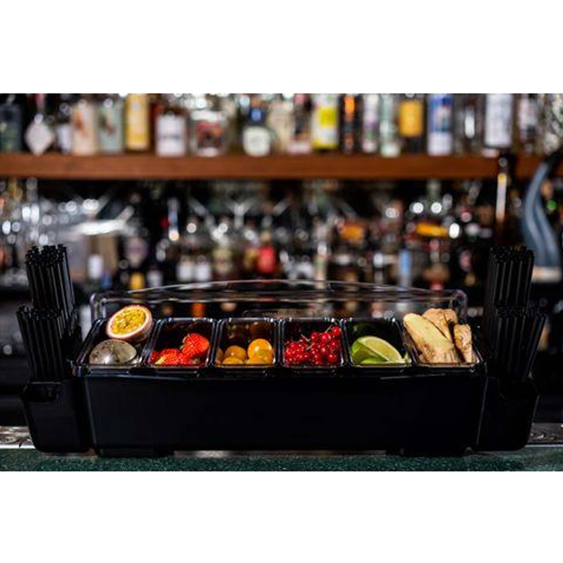 Deep Condiment Holder Plastic 6 Parts