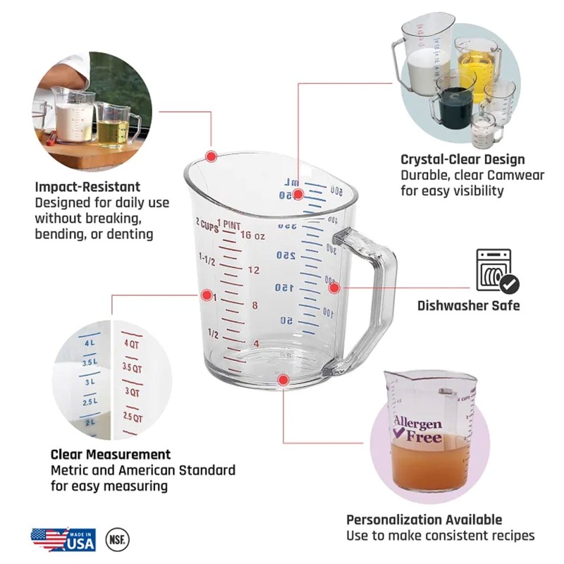 Clear Measuring Cup 50Cl Polycarbonate