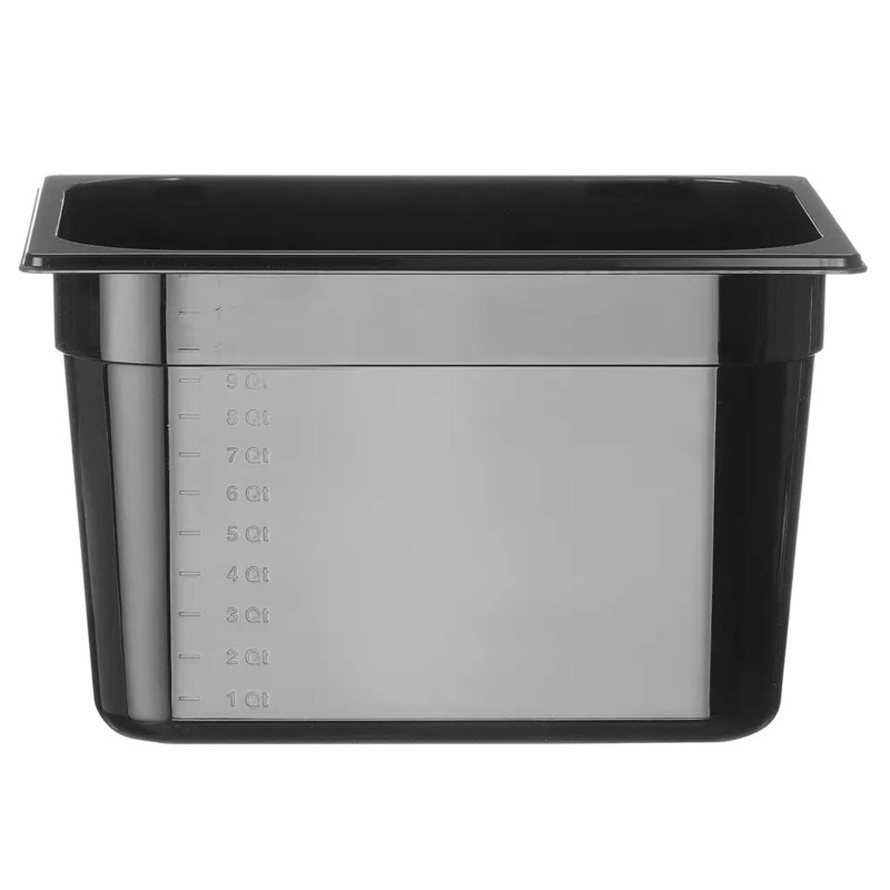 Container Gn 1/2 Black Polycarbonate 12,5Lt 200Mm