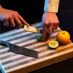Cutting Board Bicolour Wood 40X30X5Cm