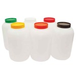 Frasco Branco Com Tampa Colorida 3,8Lt Pourmaster
