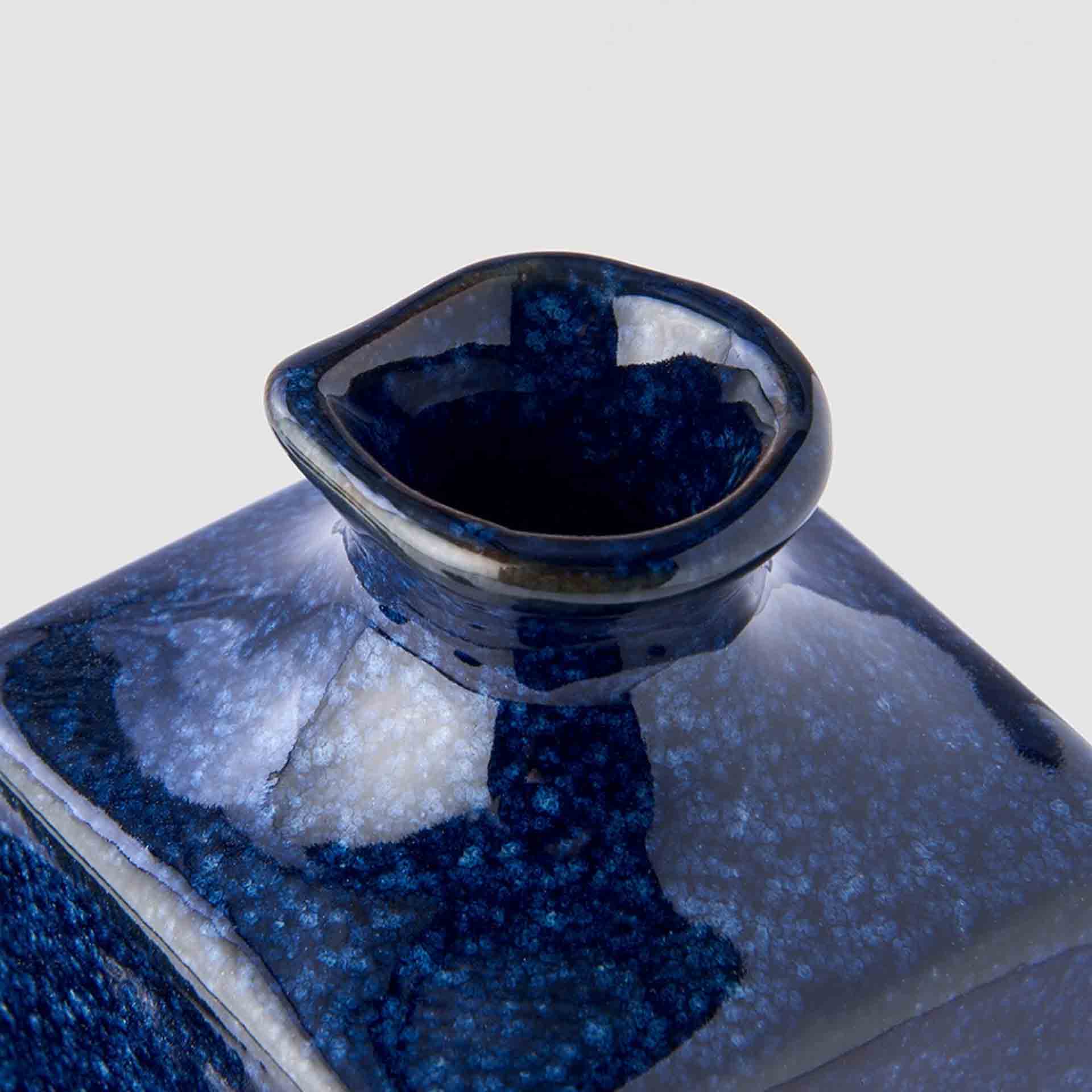 Sake Set Dark Blue Dragonfly 5Pcs