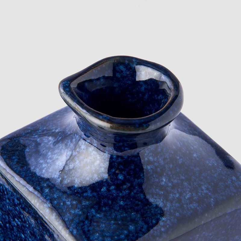 Sake Set Dark Blue Dragonfly 5Pcs