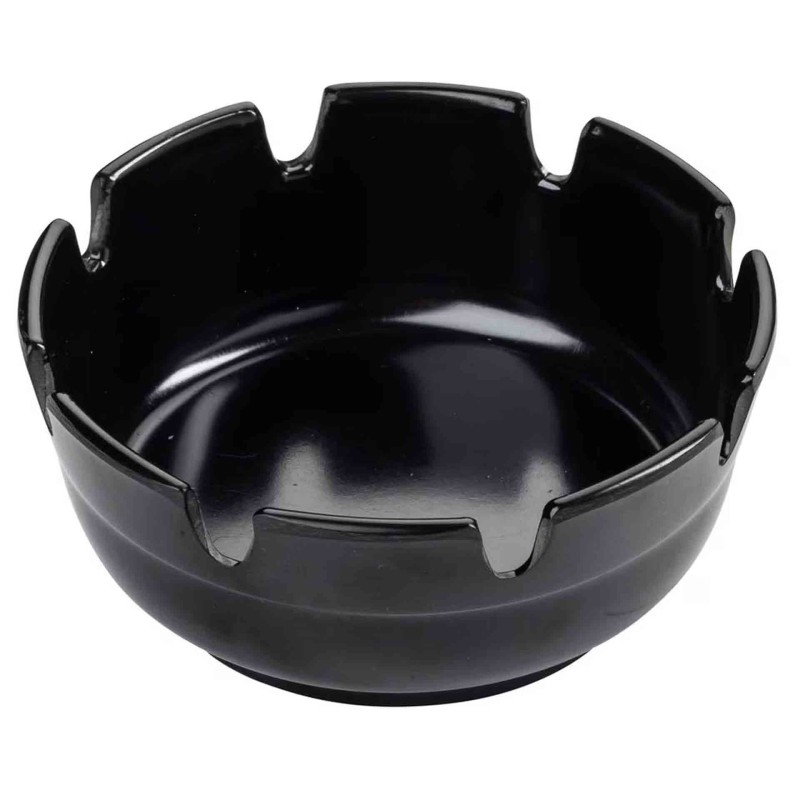 Classic Deepwell Ashtray 11Cm Black Pck 12
