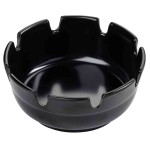 Classic Deepwell Ashtray 11Cm Black Pck 12