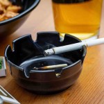 Classic Deepwell Ashtray 11Cm Black Pck 12