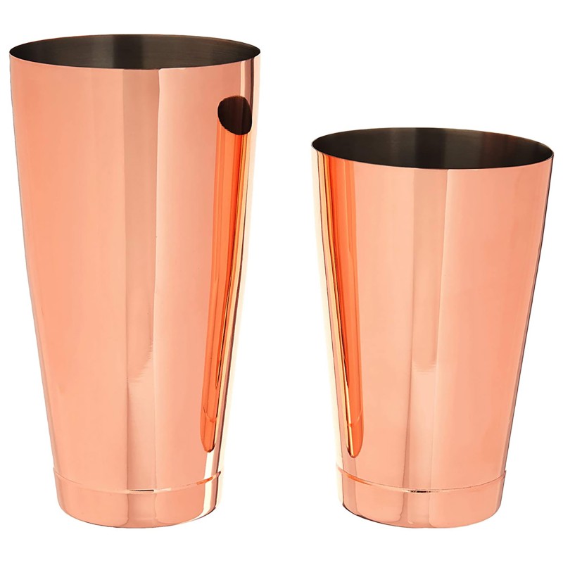 Shaker Tin-On-Tin 28/18Oz Copper Kenko Lumian