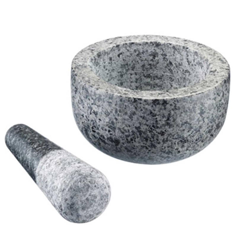 Natural Granite Pestle And Mortar �13,1Cm