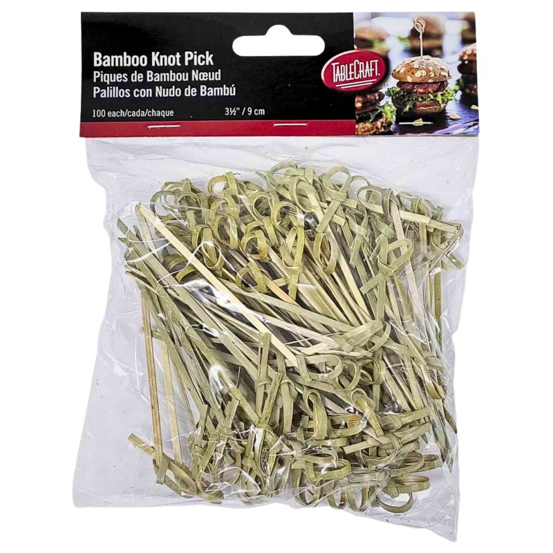 Bamboo 9Cm Knot Picks (Pck 100)