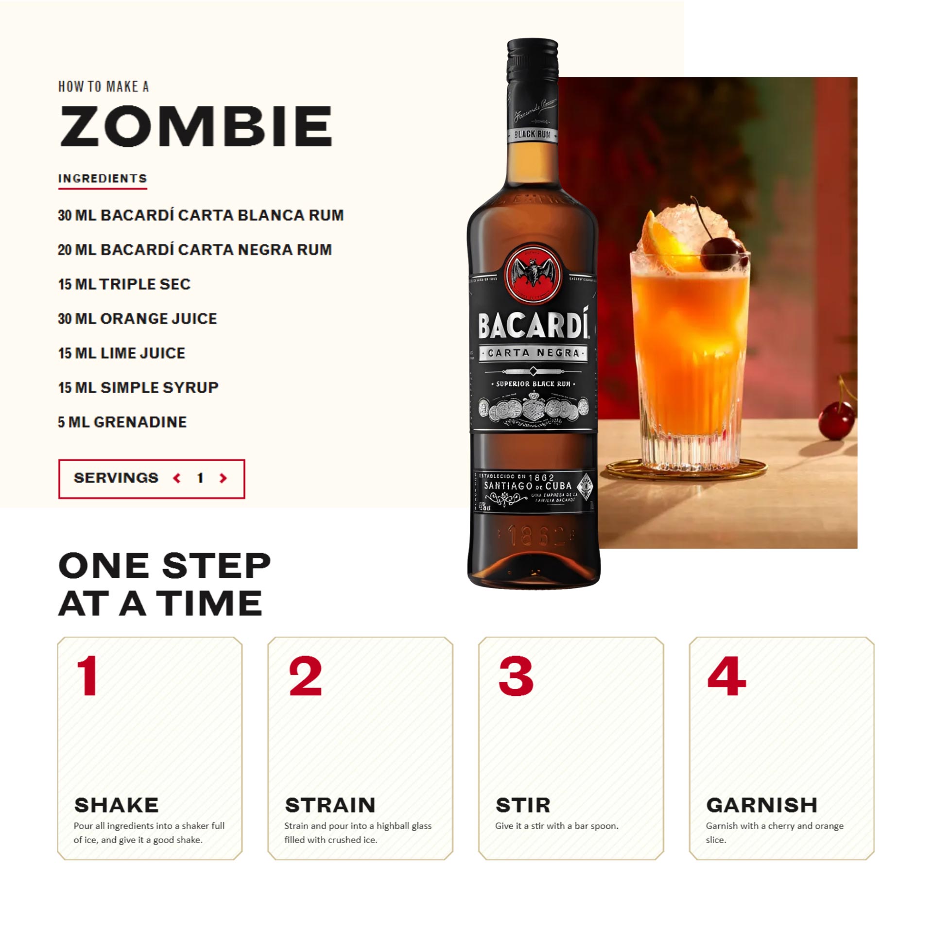 Rum Bacardi Carta Negra 70Cl 40%