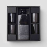 Sake Set Gunmetal 5Pcs