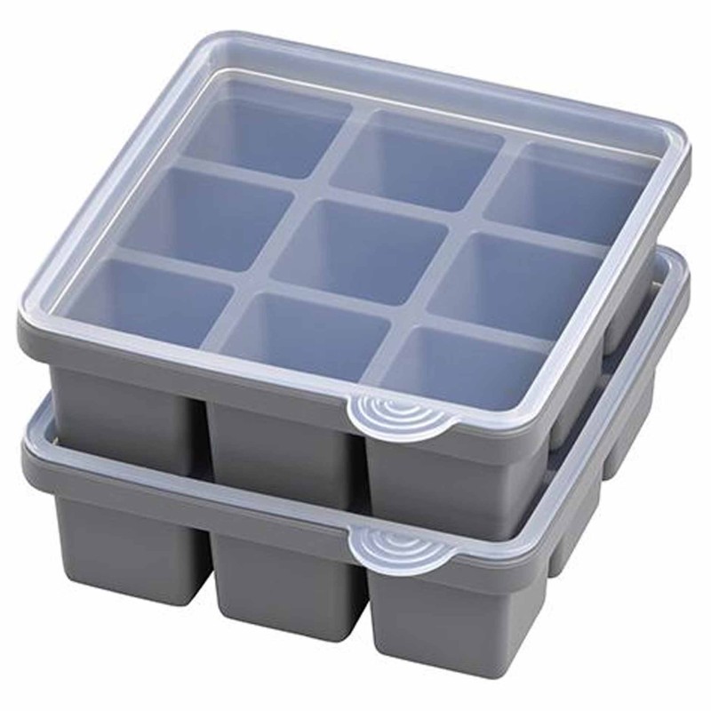 Ice Cube Maker With Lid 2 Pcs