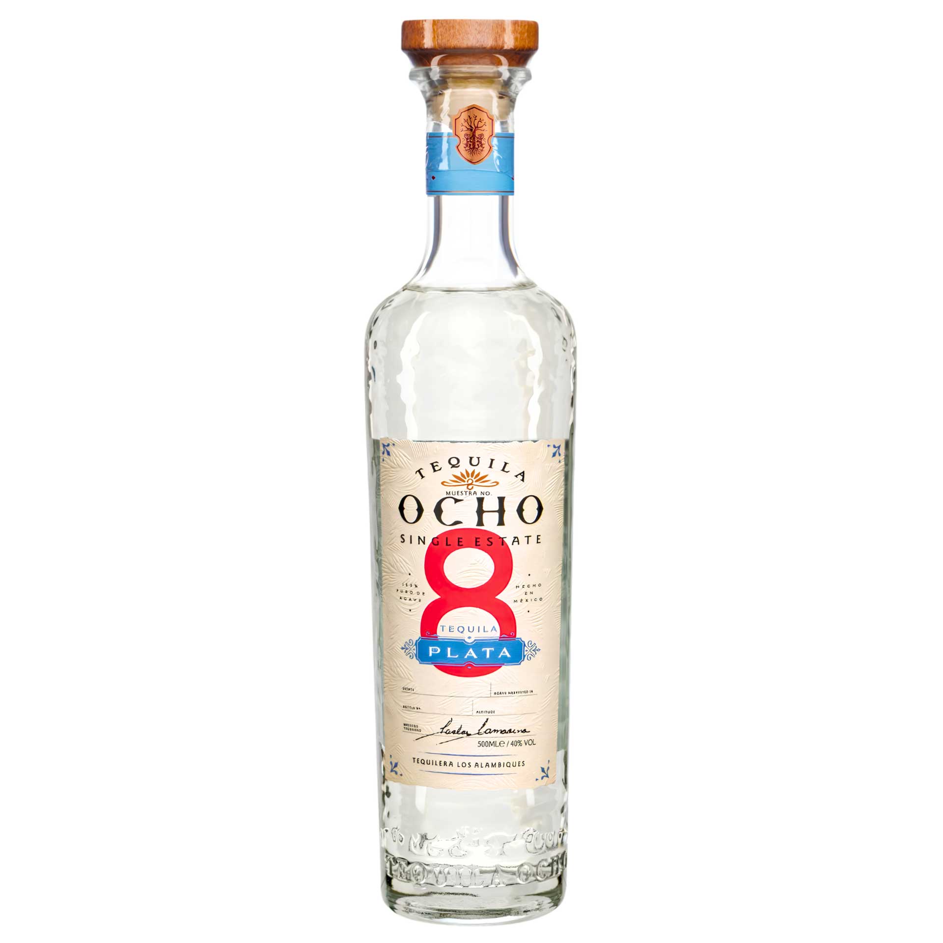 Tequila Ocho Blanco Tierras Negras 50Cl 40%