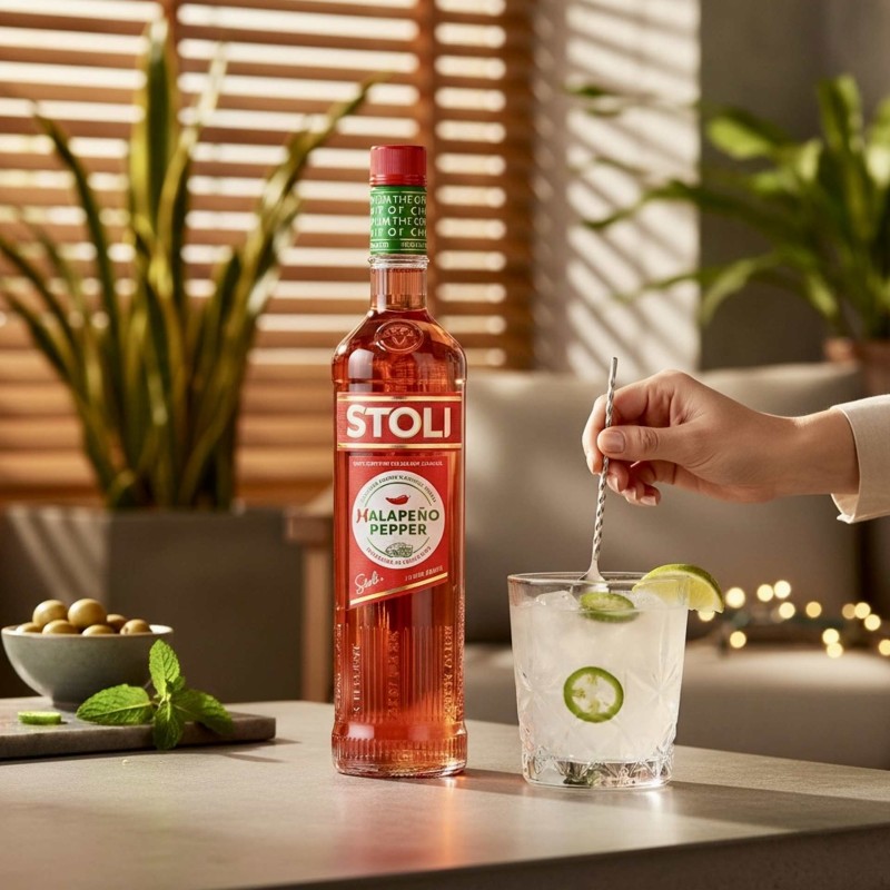 Vodka Stoli Jalapeño Pepper 70Cl 37,5% Vodka Stoli Jalapeño Pepper 70Cl 37,5%