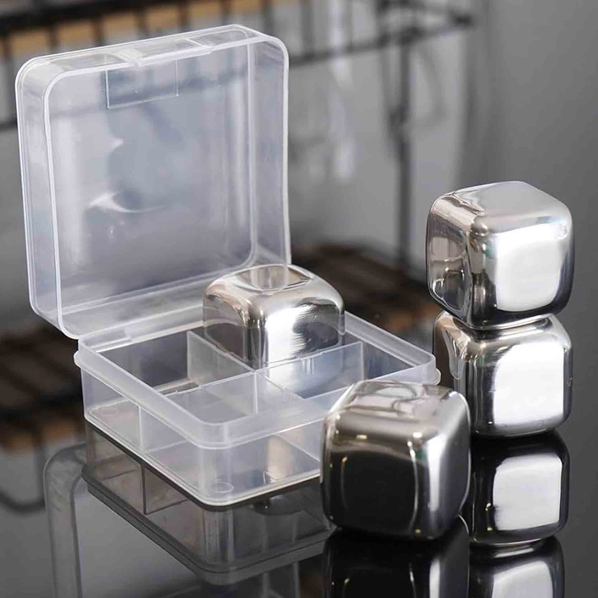 Ice Cubes Stainless (Set Of 4)