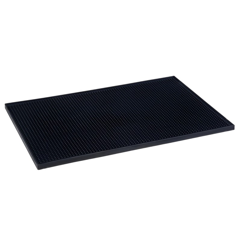 Service Mat Black Non Slip Rubber 40X30X1,5Cm