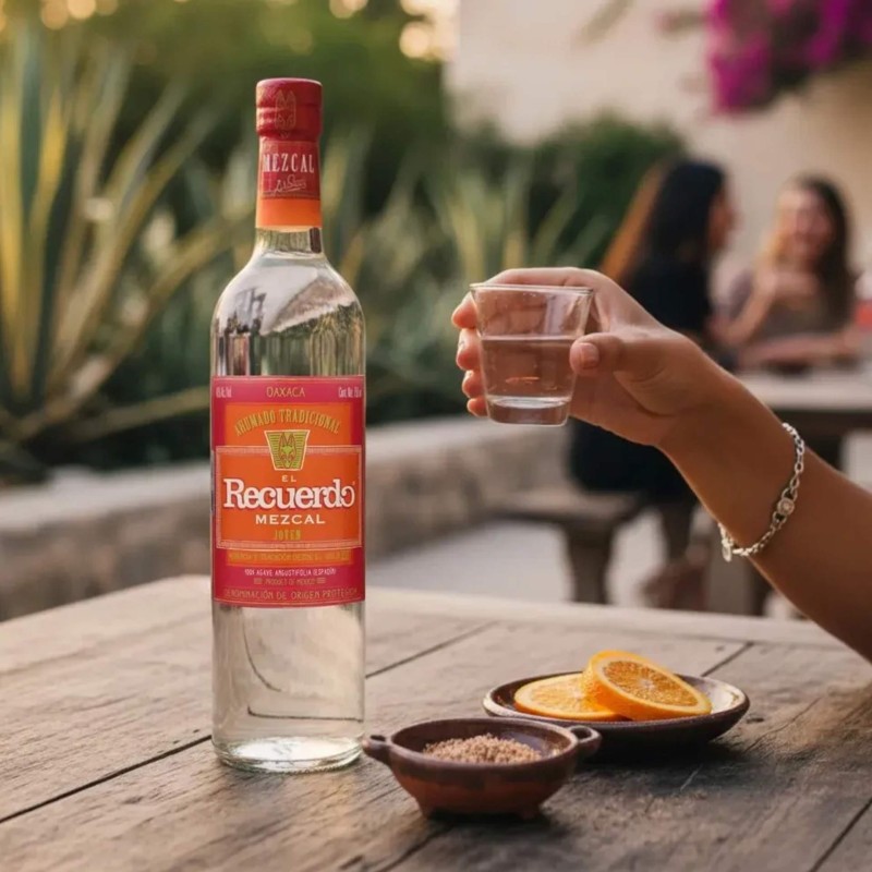 Mezcal El Recuerdo Joven 70Cl