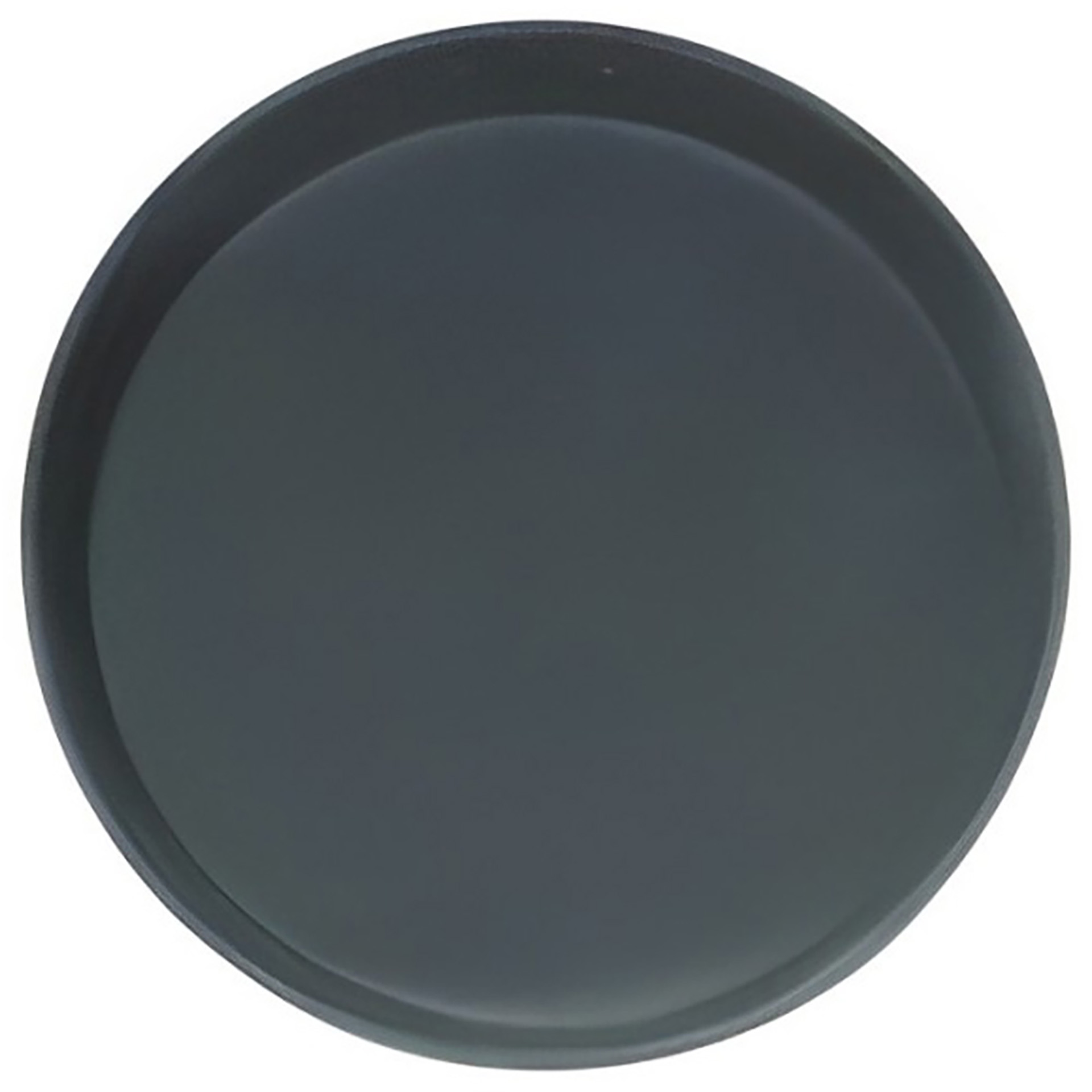 Bandeja Redonda 28Cm Preta Non-Slip