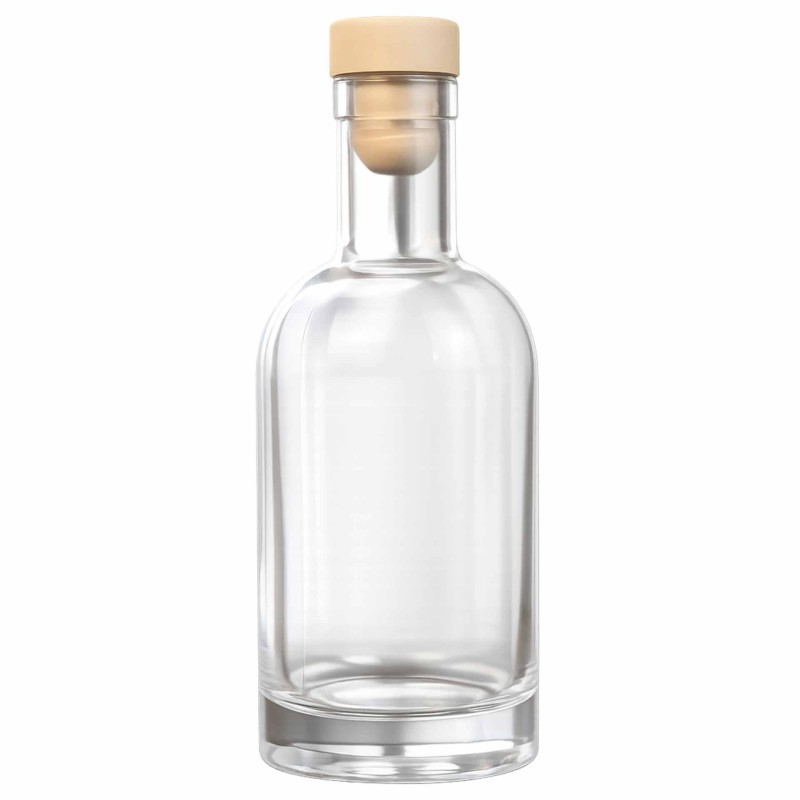 Glass Bottle 200Ml With Synthetic Cork