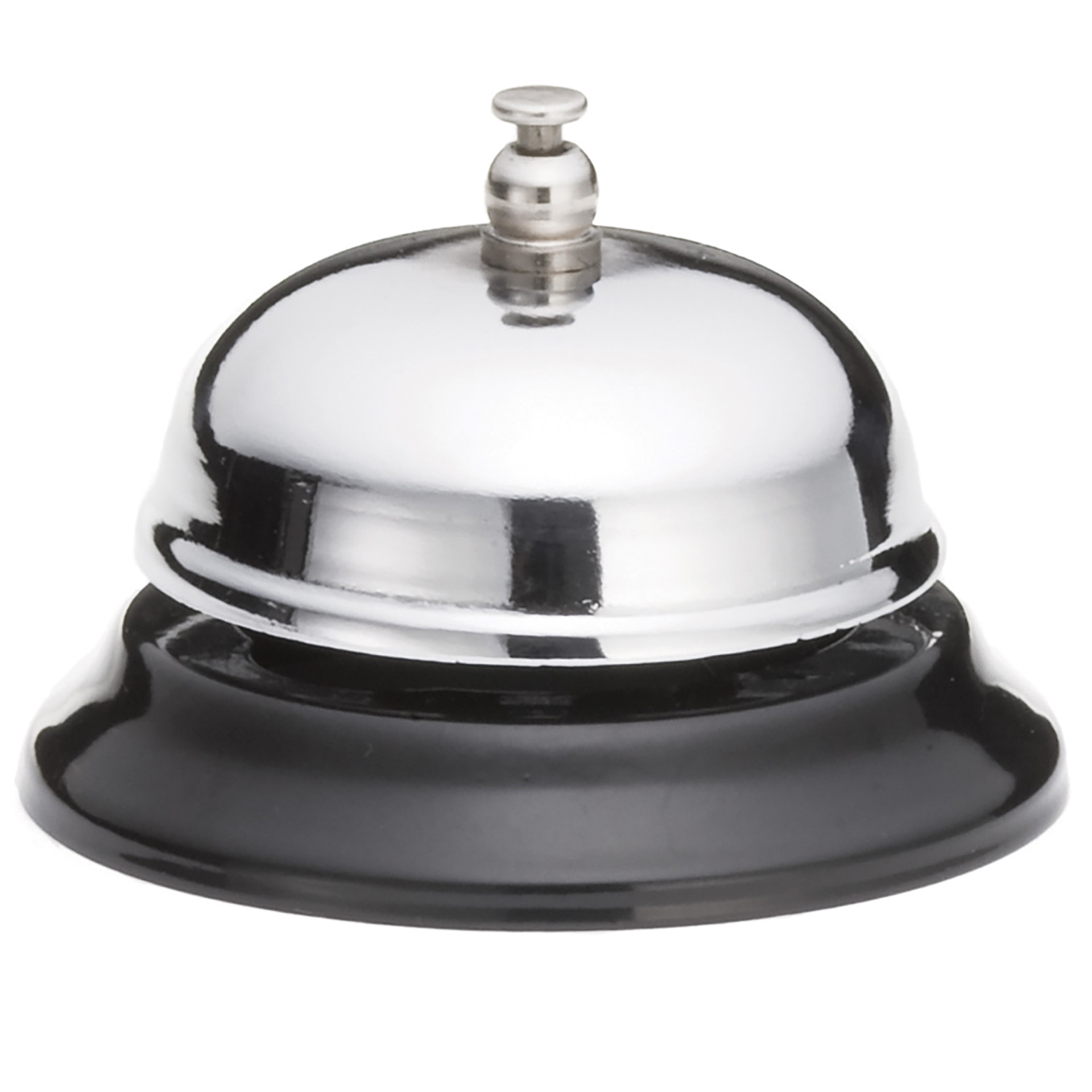 Reception Bell Silver And Black 7.5Cm