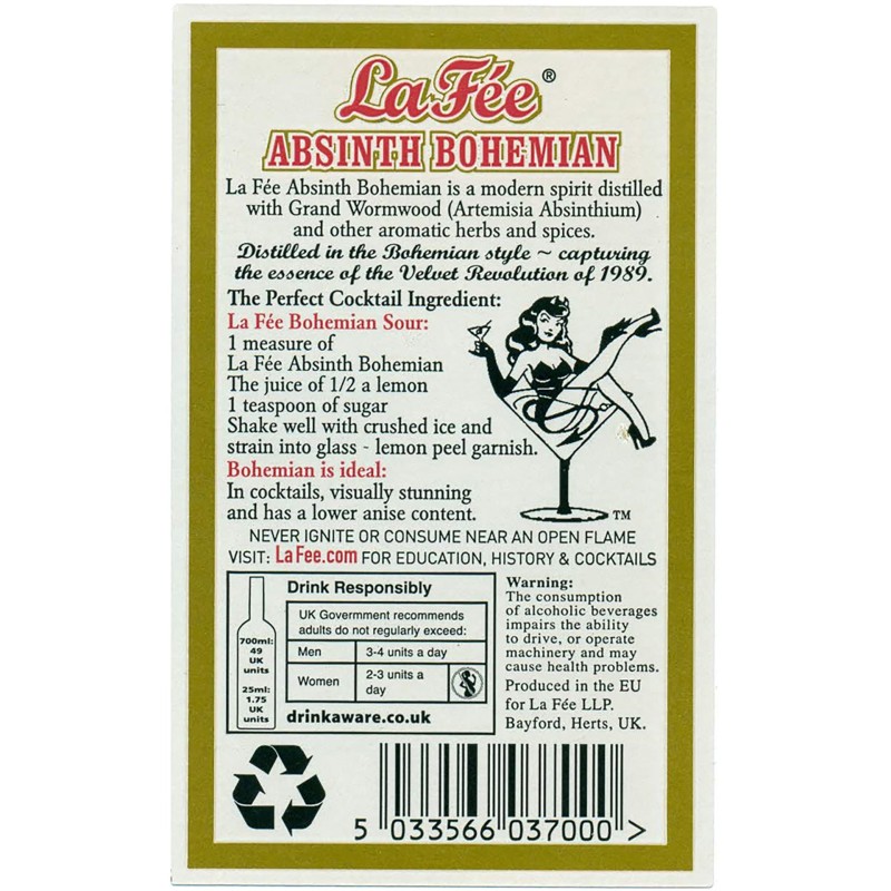 Absinto Bohemian La F�e 70Cl
