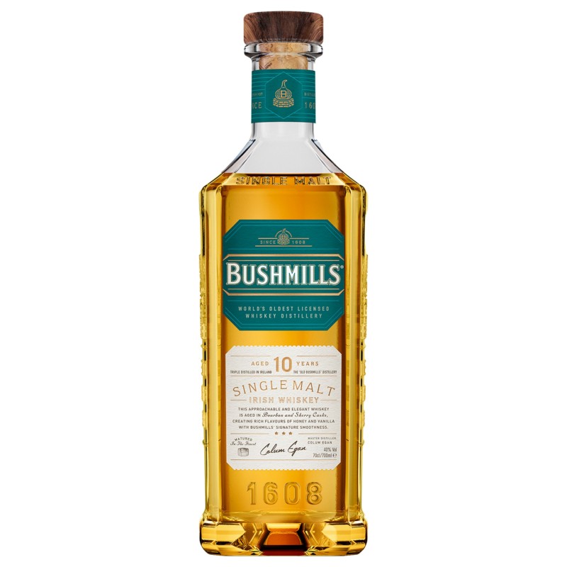Whisky Single Malt Bushmills 10 Anos Irlanda 70Cl 40%