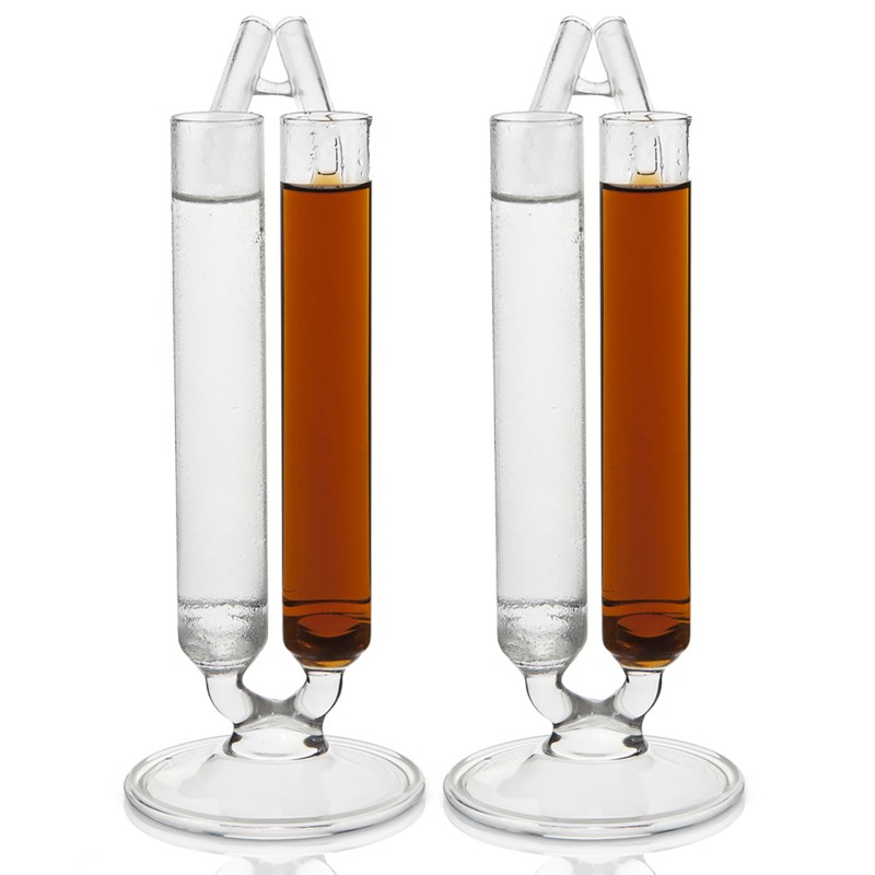 Copo Cocktail Design Tubo De Ensaio Duplo 2 X 30Cl Copo Cocktail Design Tubo De Ensaio Duplo 2 X 30Cl