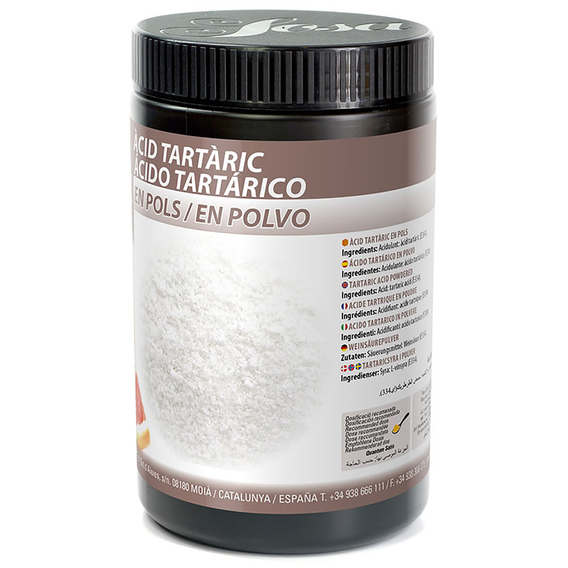 Acido Tartarico Em Pó Sosa 900Gr