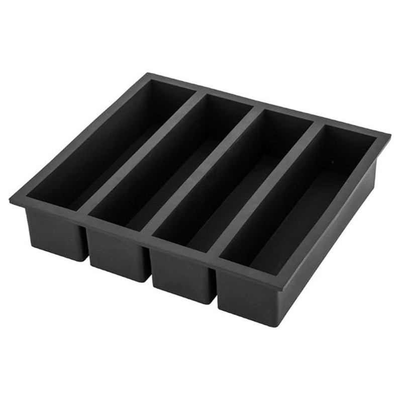 Molde De Gelo 4 Cavidades 13X3Cm Silicone