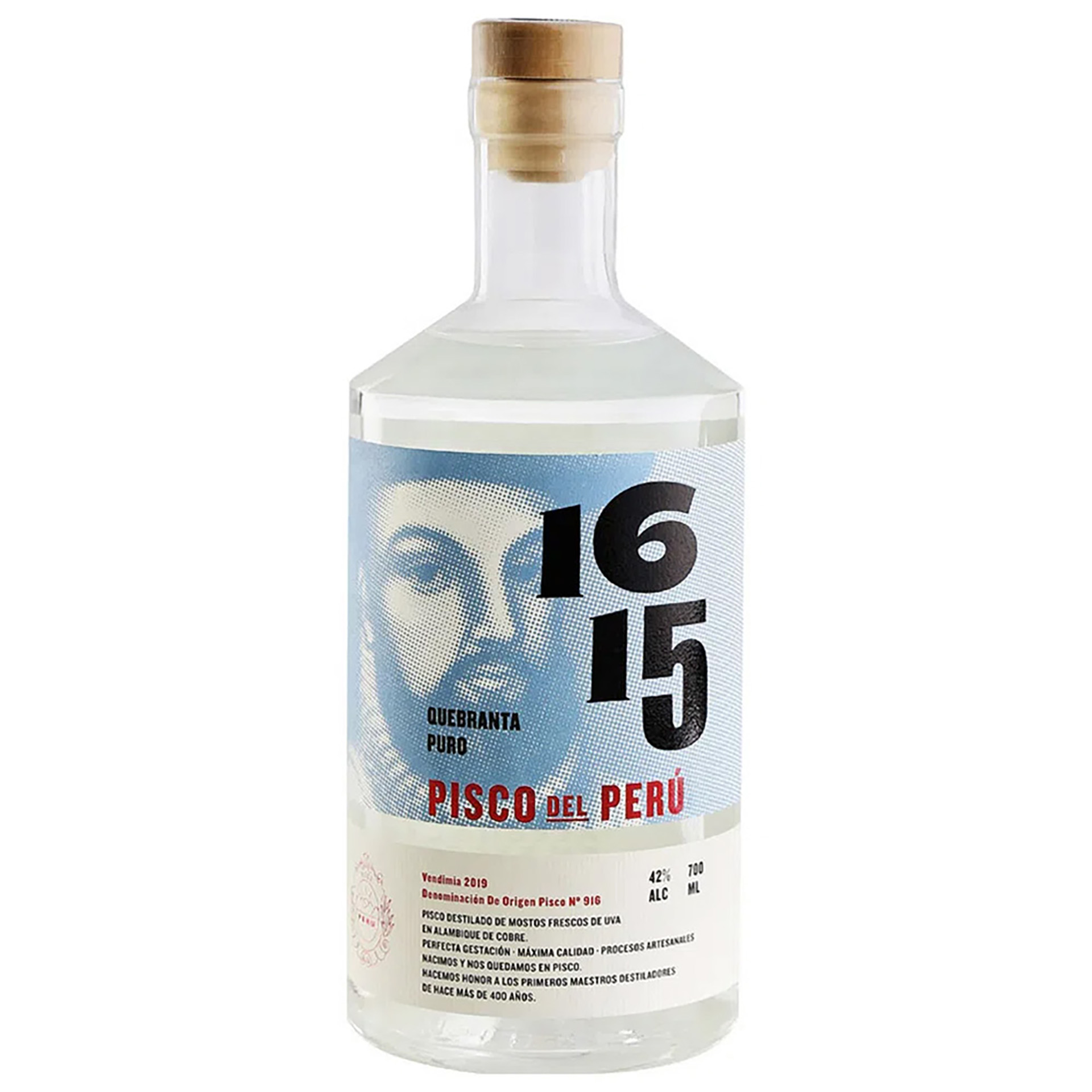 Pisco 1615 Quebranta Perú 70Cl