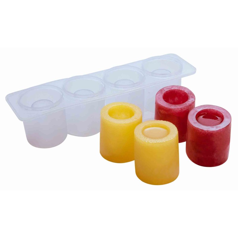 4 Ice Shot Glass Silicon Mould