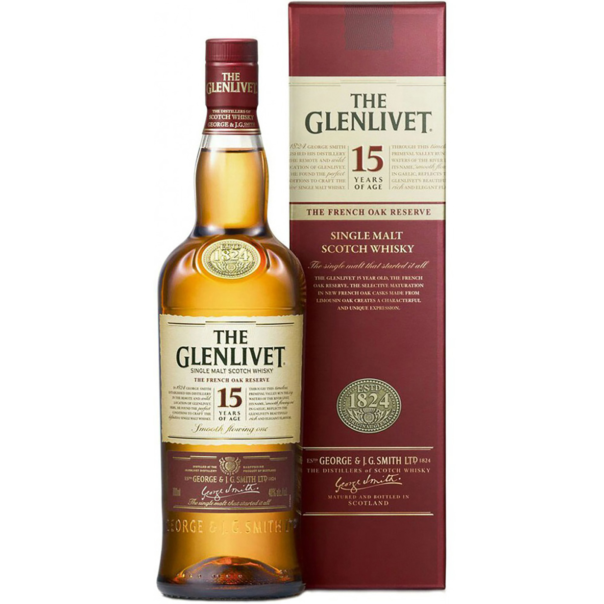 Whisky Single Malt The Glenlivet 15 Years Scotland 70Cl