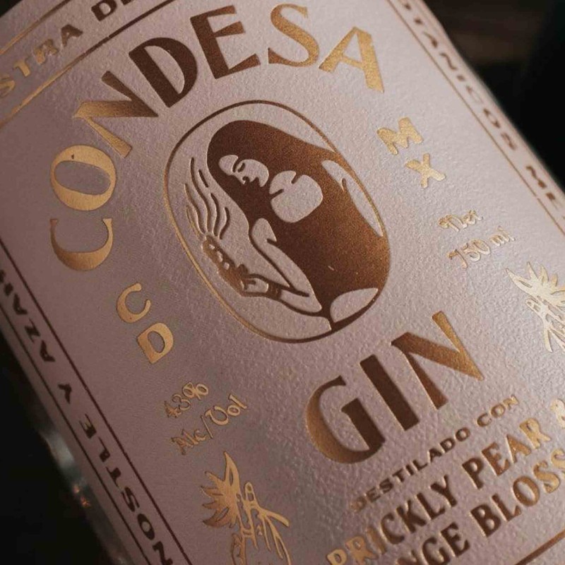 Gin Condesa Prickly Pear And Orange Blossom 70Cl 43%