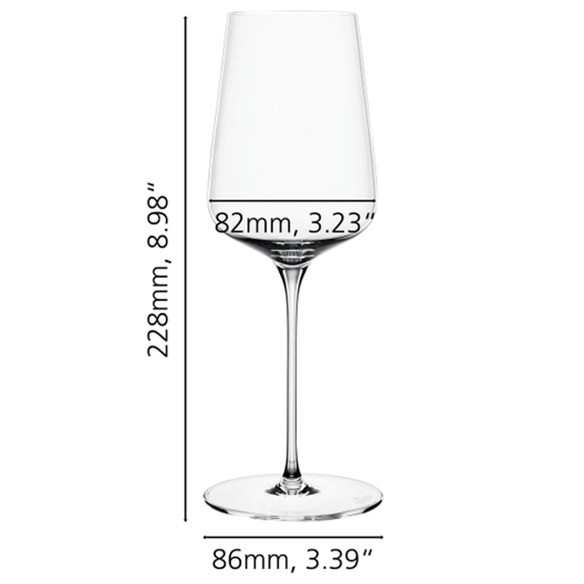 Set 2 White Wine Glasses 43Cl Definition