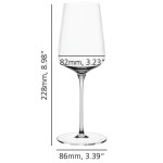 Set 2 White Wine Glasses 43Cl Definition