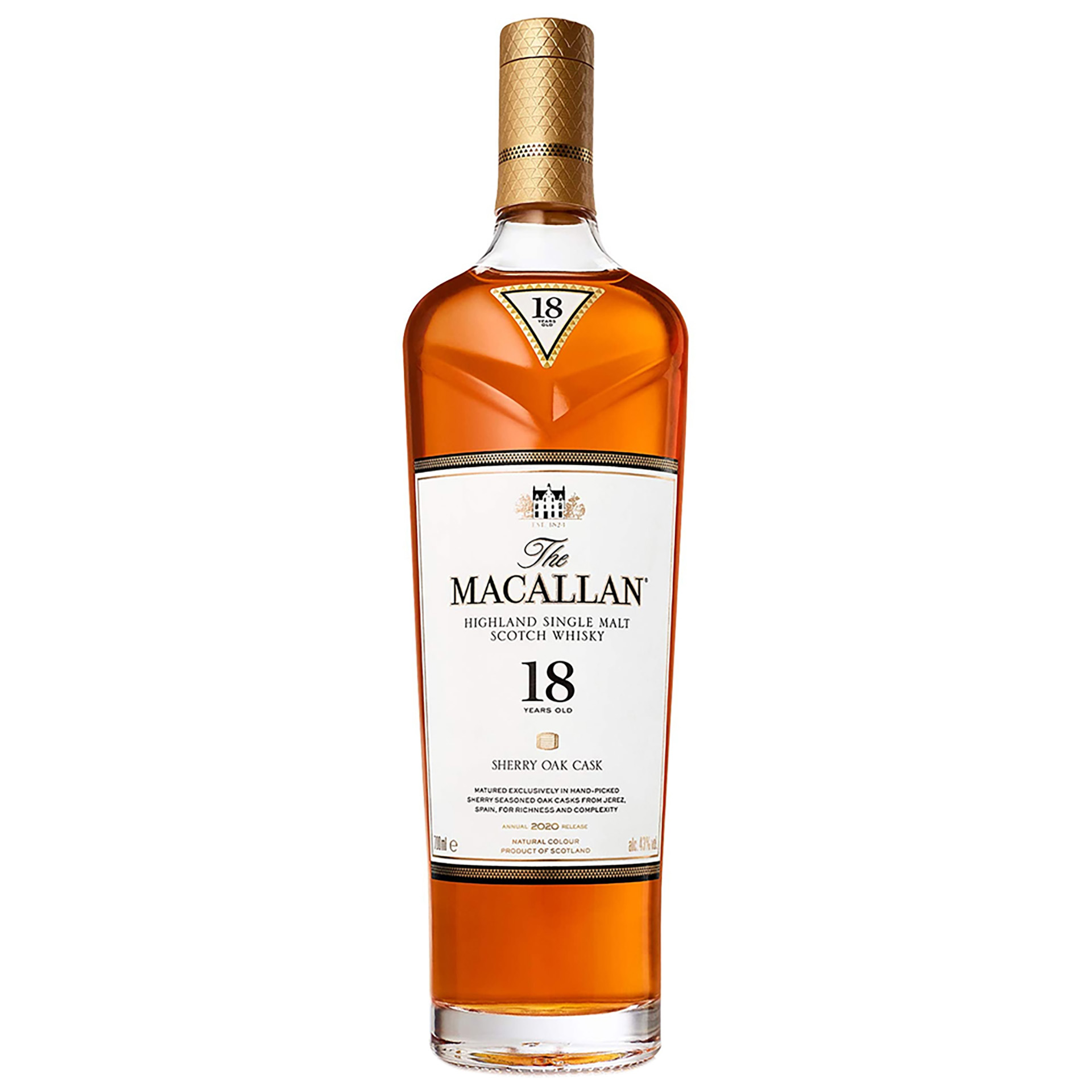 Whisky Macallan 18Y Sherry Oak 70Cl